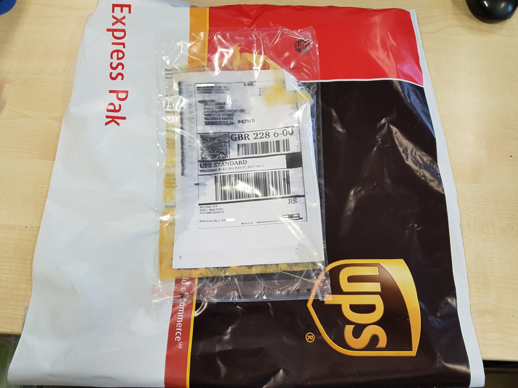 Hard drive courier collection Hard drive courier collection