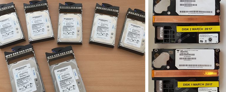 Server and SAN hard drives